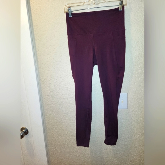 LUCY Nylon Stretch Lightweight Drawstring Wide Leg Outdoor Capri Pants womens S - Picture 1 of 6